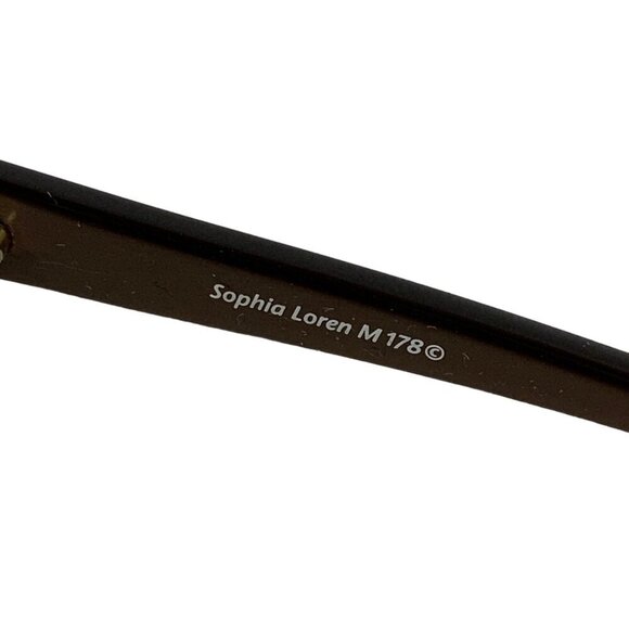 Sophia Loren Womens Eyeglasses M178 Zyloware Brown Metal Frame 54-17-135 - Picture 8 of 10